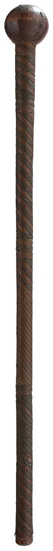 TRIBAL ART: A ZULU KNNOBKERRIE OR CLUB, (1 of 15)