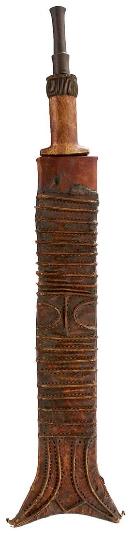 A LATE 19TH OR EARLY 20TH CENTURY SALAMPASU CEREMONIAL SWORD, (1 of 18)