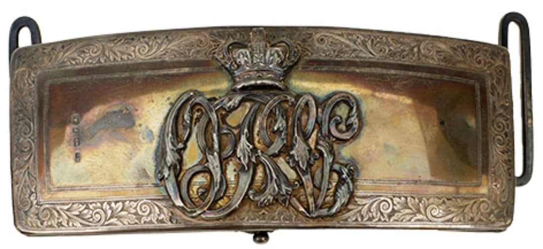A VICTORIAN OFFICER'S SILVER SHOULDER BELT POUCH, (1 of 6)