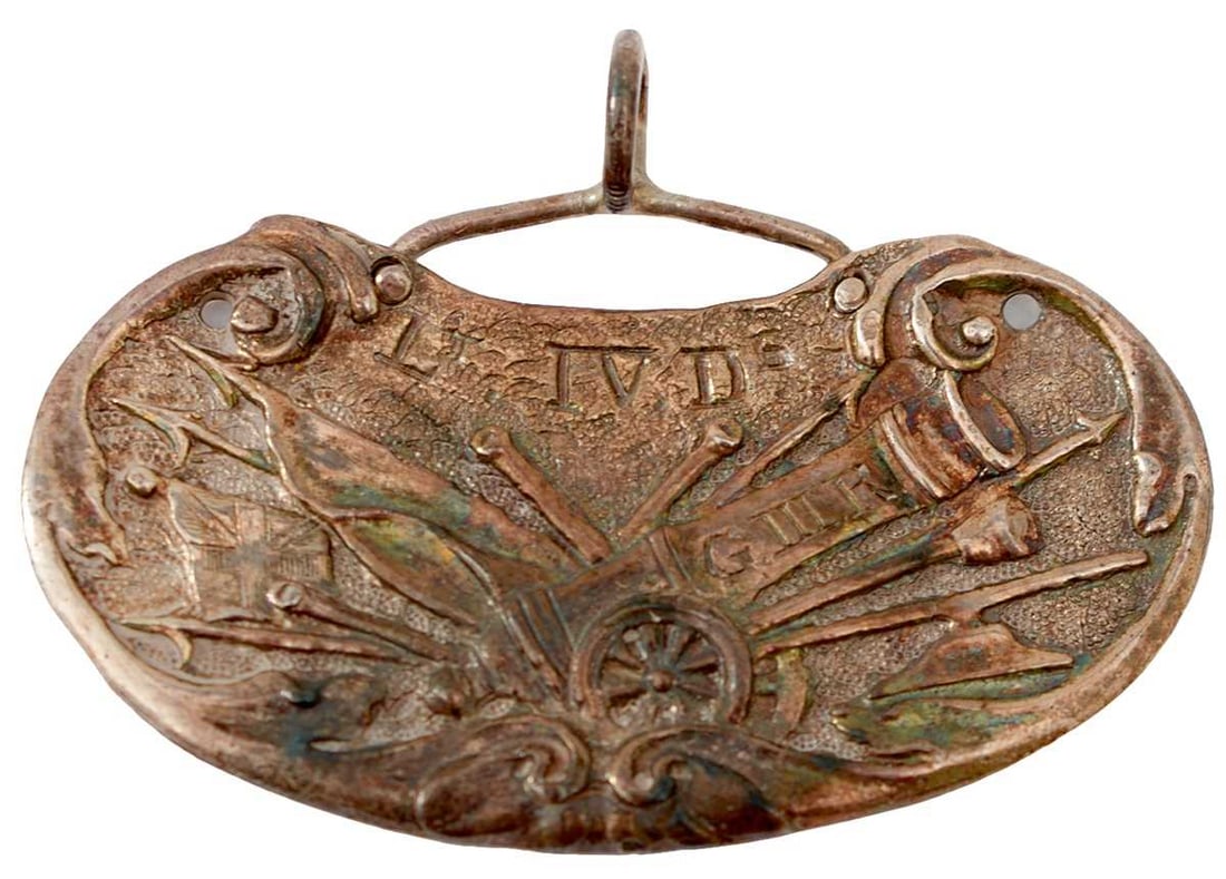 OF 4TH (THE QUEEN'S OWN) LIGHT DRAGOONS INTEREST - A SILVER PRIZE MEDALLION, (1 of 4)