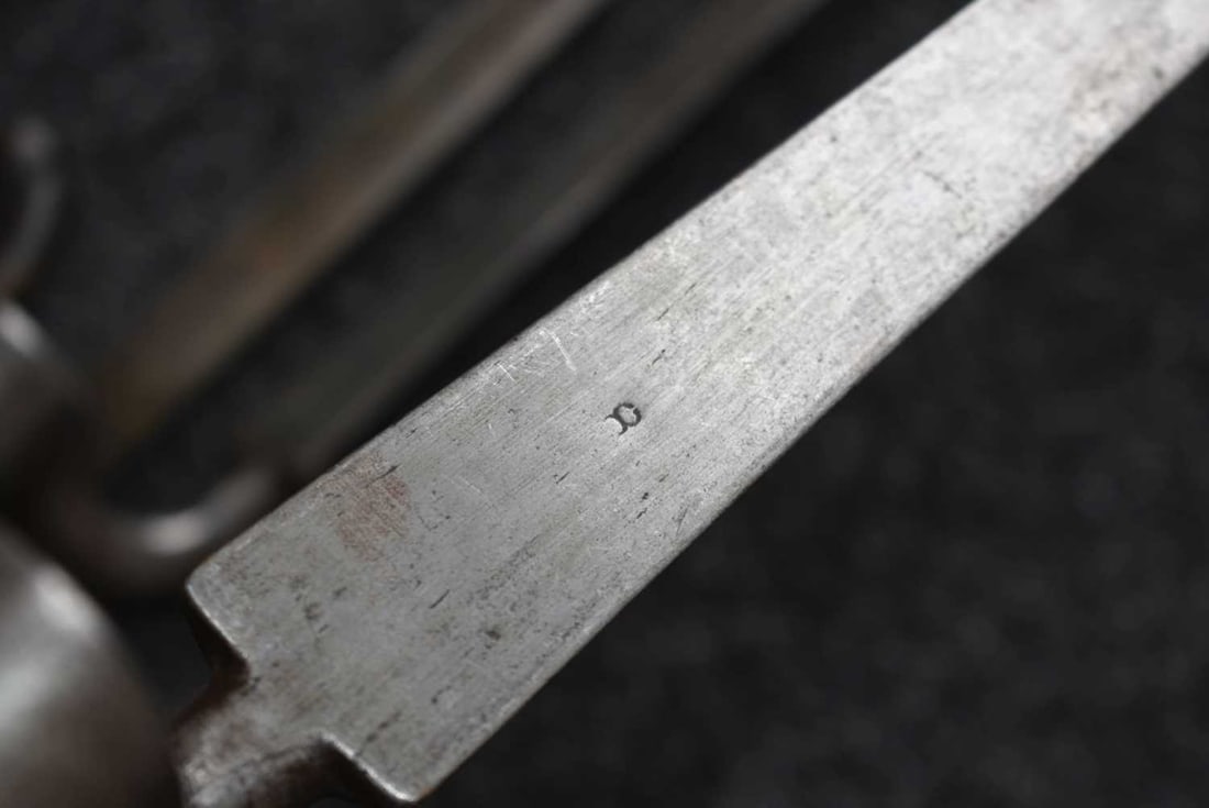 A BROWN BESS TYPE SOCKET BAYONET WITH LOCKING RING, - 3