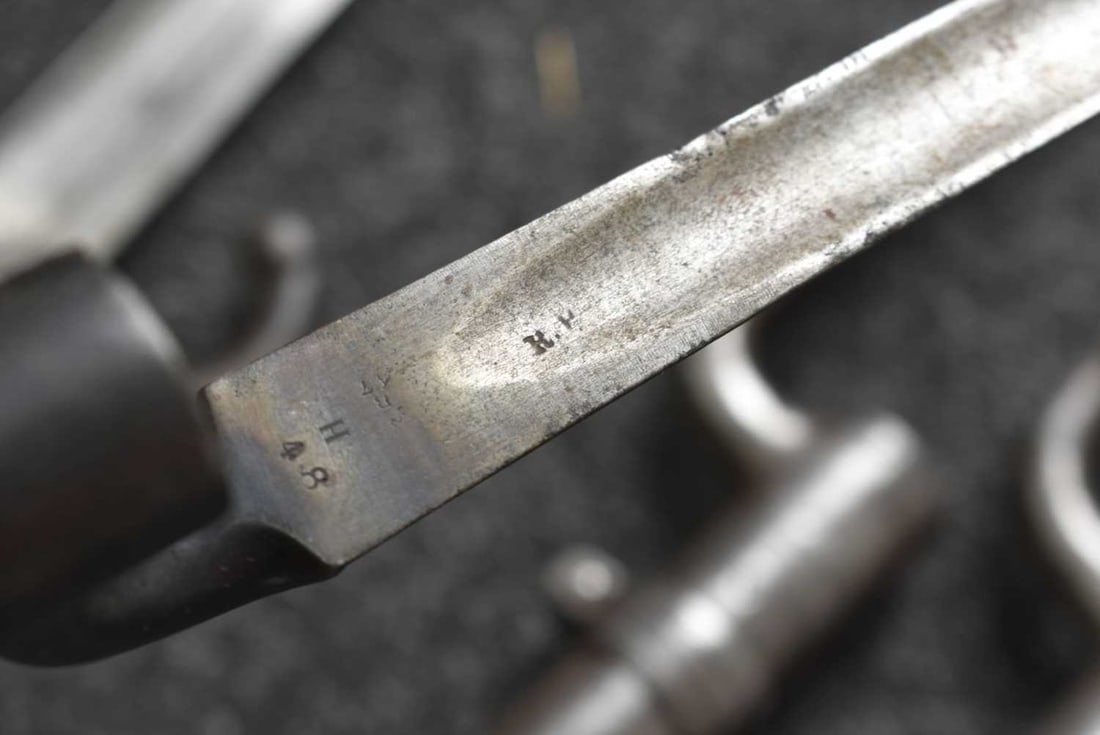 A BROWN BESS TYPE SOCKET BAYONET WITH LOCKING RING, - 4