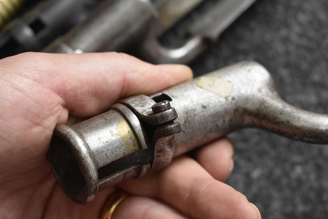 A BROWN BESS TYPE SOCKET BAYONET WITH LOCKING RING, - 8