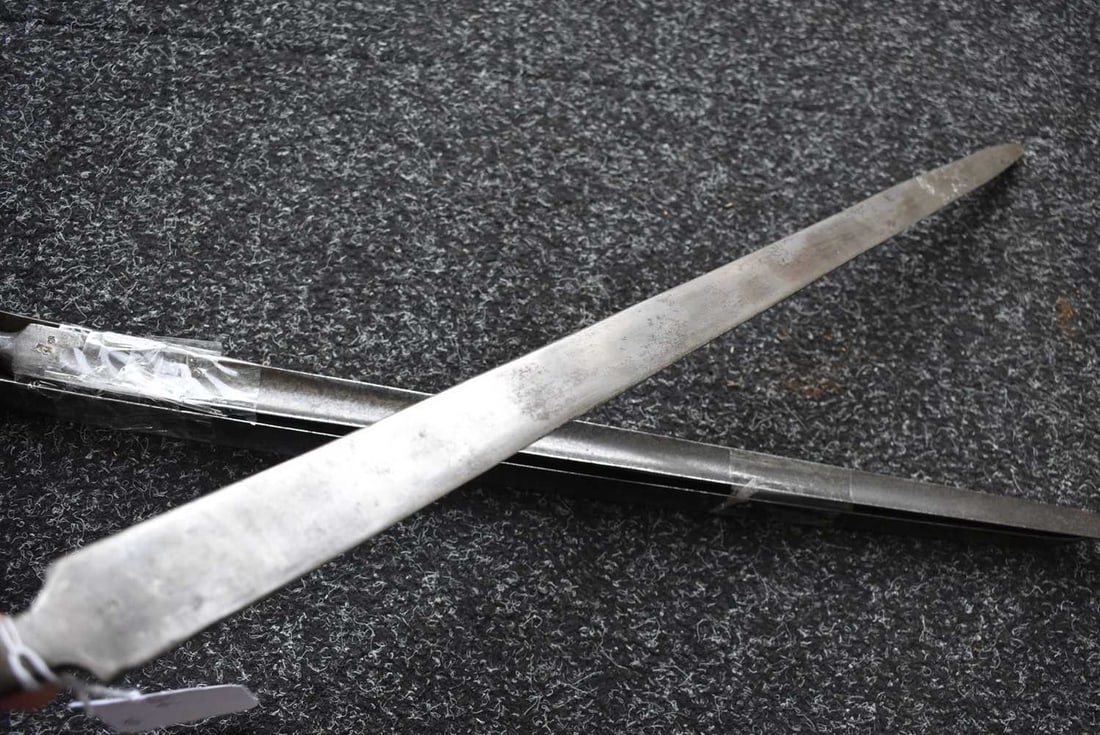 A BROWN BESS TYPE SOCKET BAYONET, - 8