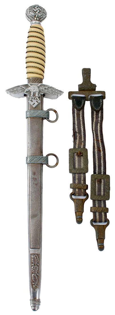 A THIRD REICH SECOND PATTERN LUFTWAFFE OFFICER'S DAGGER,