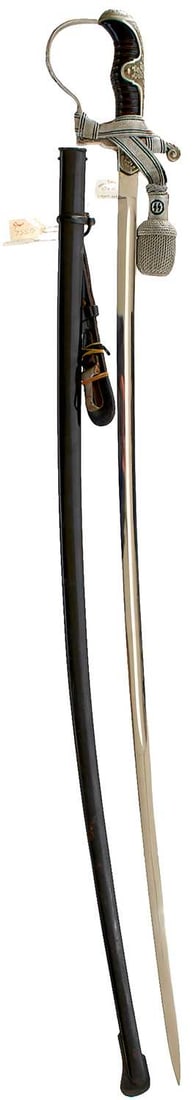 A VERY RARE THIRD REICH EARLY SS ARMY PATTERN OFFICER'S SWORD, (1 of 20)