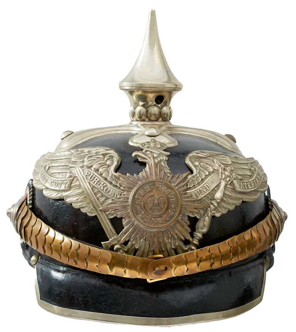 A PRUSSIAN 2ND GARDE DRAGOONS (EMPRESS ALEXANDRA OF RUSSIA) PICKELHAUBE, (1 of 12)