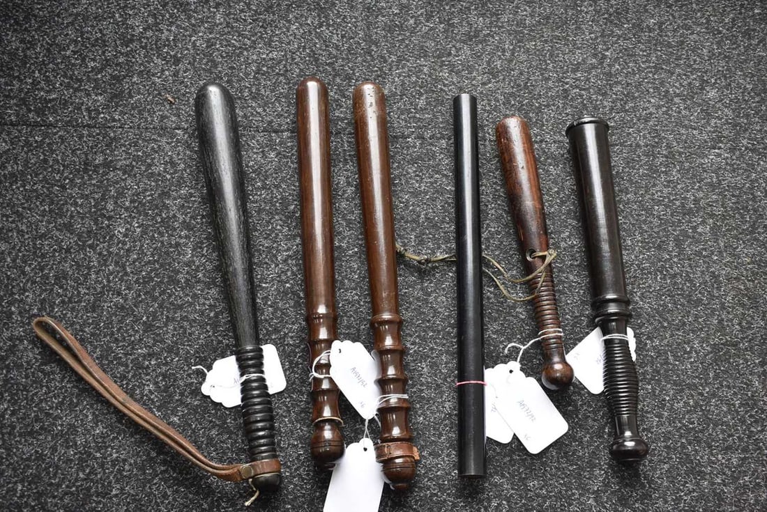 SIX VARIOUS TRUNCHEONS, - 11