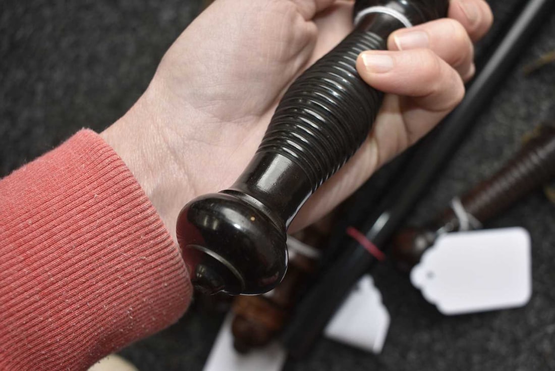 SIX VARIOUS TRUNCHEONS, - 12