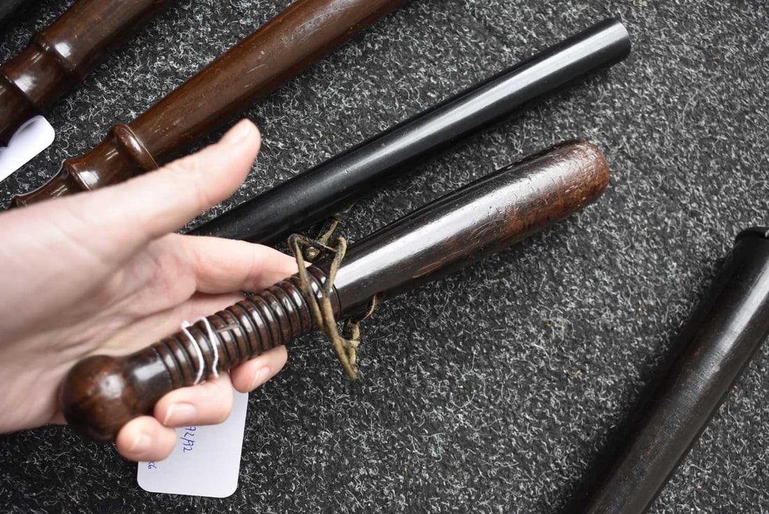 SIX VARIOUS TRUNCHEONS, - 5