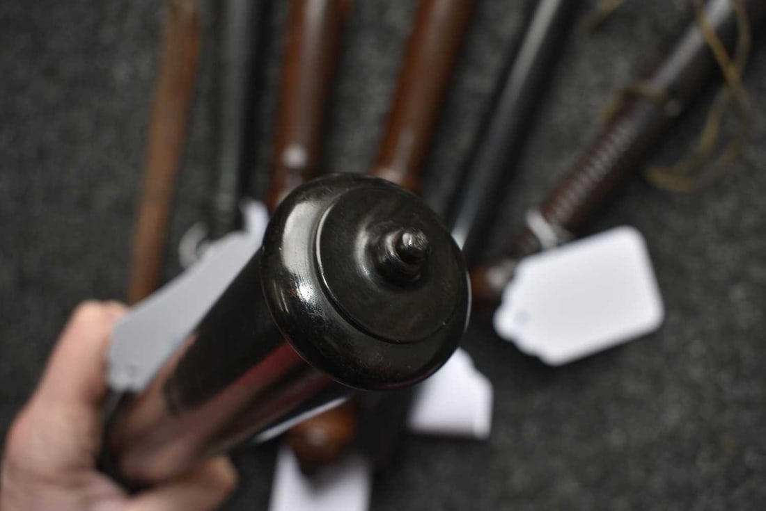 SIX VARIOUS TRUNCHEONS, - 6