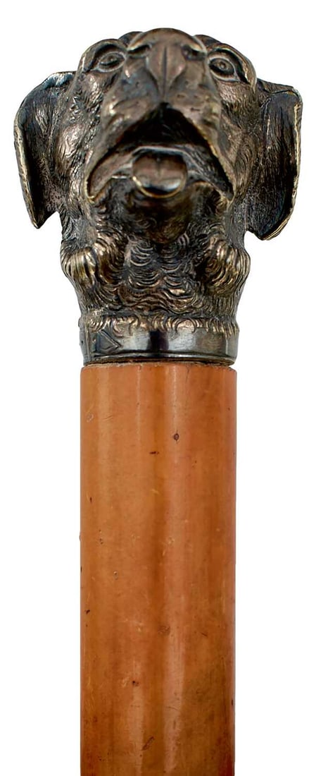 A LATE VICTORIAN/EDWARDIAN WALKING STICK, (1 of 12)