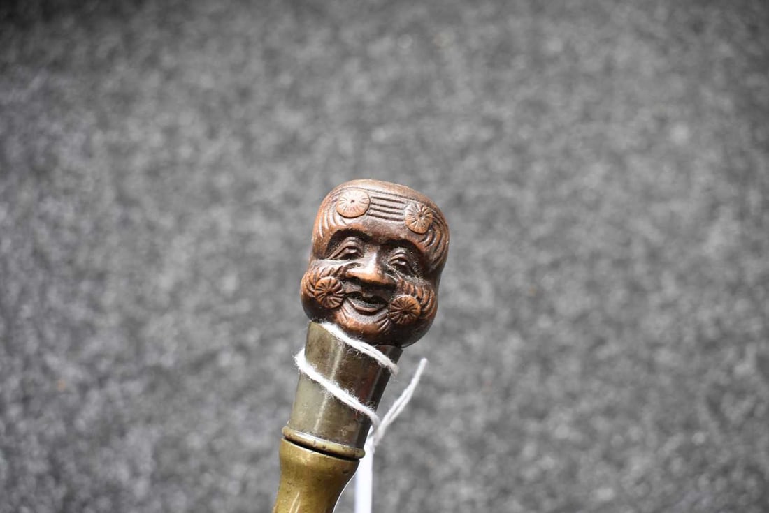 A JAPANESE WALKING STICK, - 7