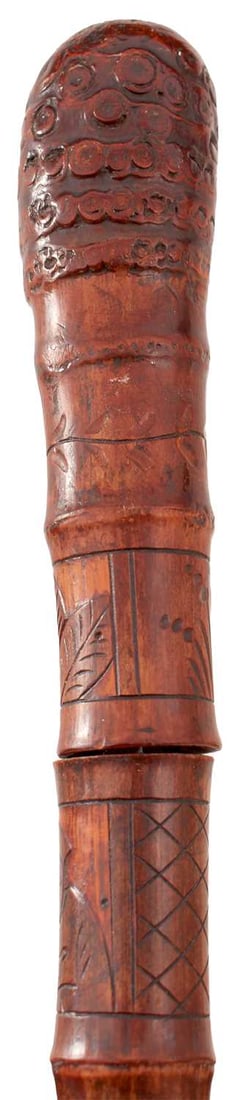 A 19TH CENTURY ORIENTAL STYLE FRENCH SWORD STICK, (1 of 12)