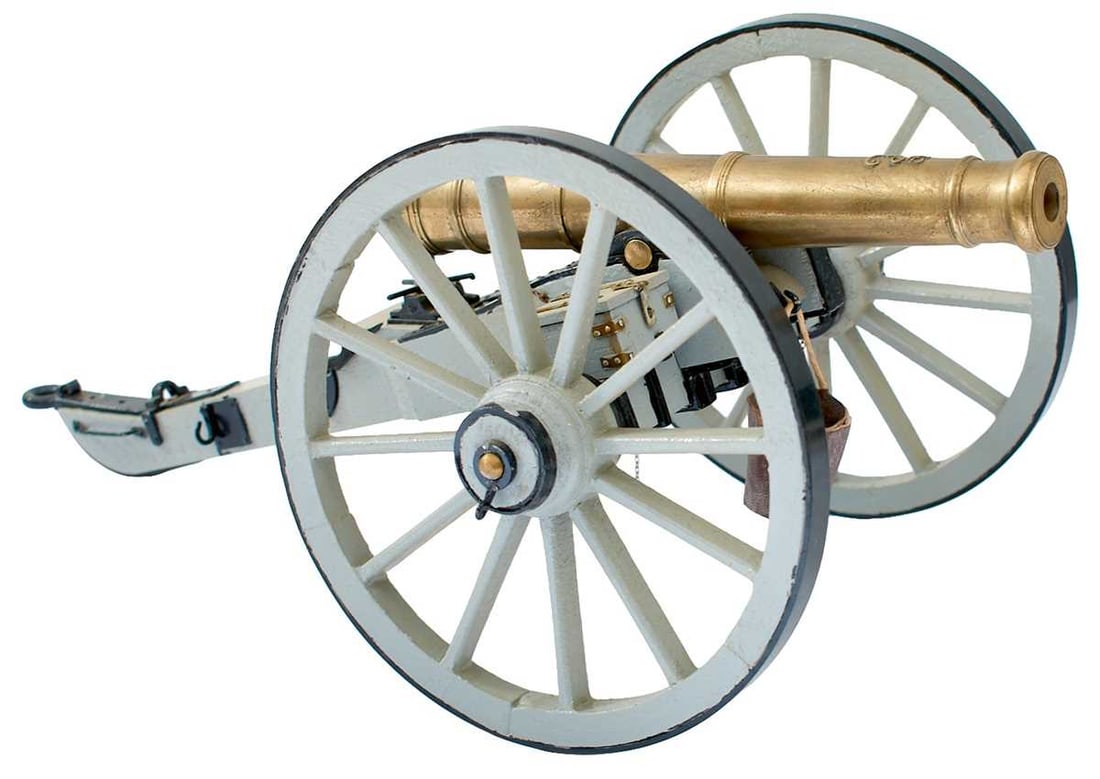 A MODEL OF A GEORGIAN PERIOD 12-POUNDER FIELD CANNON, (1 of 7)