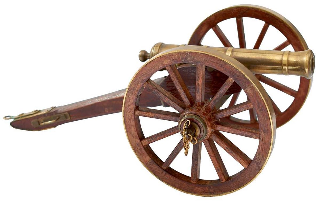 A MODEL FIELD GUN, (1 of 4)
