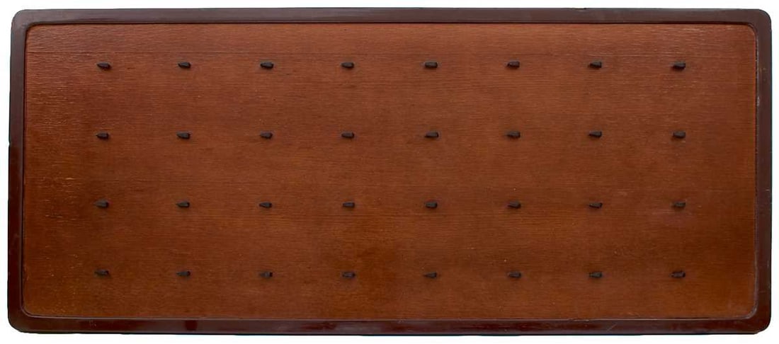 A LARGE JAPANESE TSUBA DISPLAY BOARD, (1 of 8)