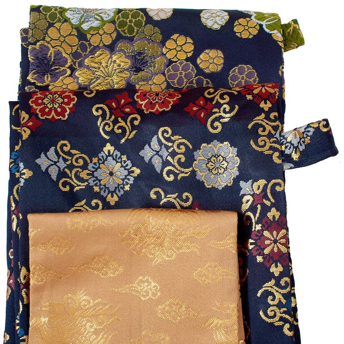 FIVE VARIOUS JAPANESE SWORD BAGS, (1 of 6)