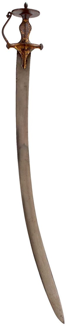 AN INTERESTING LATE 18TH CENTURY INDIAN TULWAR OR SWORD, (1 of 14)