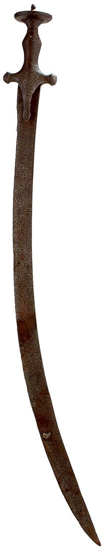 AN 18TH CENTURY INDIAN TULWAR, (1 of 12)