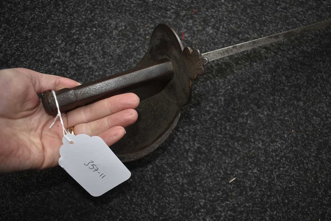A PRUSSIAN NAVAL CUTLASS, - 14