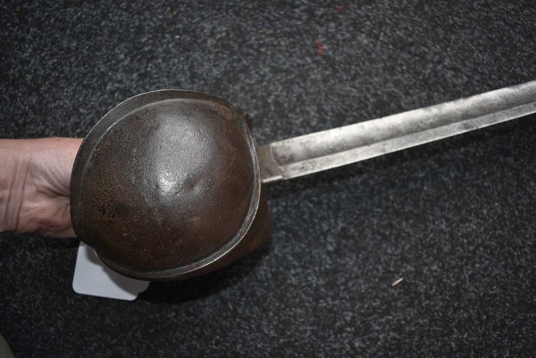 A PRUSSIAN NAVAL CUTLASS, - 6