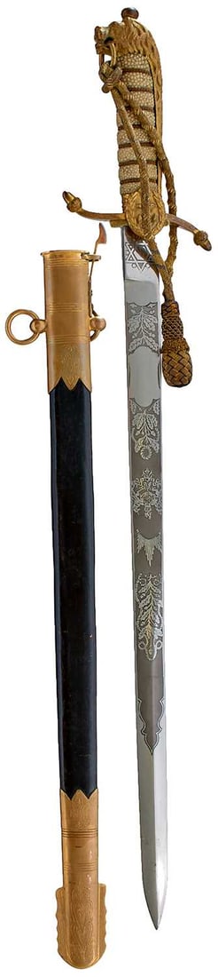A NAVAL OFFICER'S DIRK, (1 of 12)