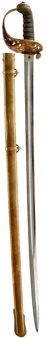 AN 1857 PATTERN ROYAL ENGINEERS OFFICER'S SWORD, (1 of 19)