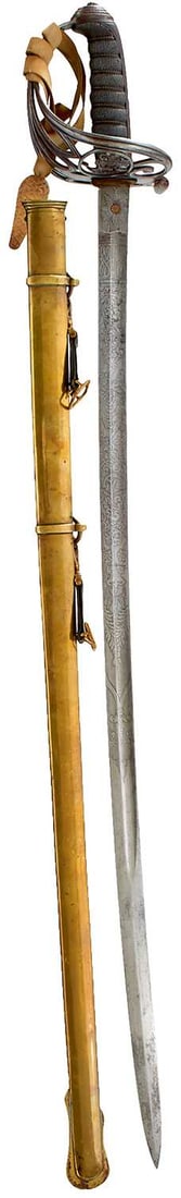 A VICTORIAN LANARKSHIRE RIFLE VOLUNTEERS OFFICER'S PRESENTATION SWORD, (1 of 19)