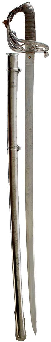 A CLEAN 1822 PATTERN RIFLE OFFICER'S SWORD, (1 of 20)