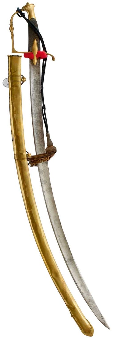 A NAPOLEONIC FRENCH CAVALERIE LEGER OFFICER'S SABRE, (1 of 12)