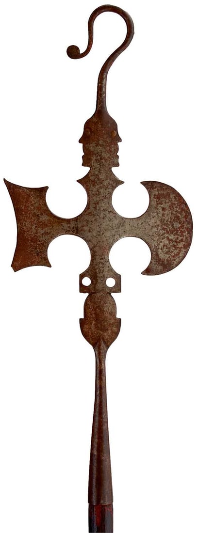 A MINIATURE HALBERD, (1 of 7)