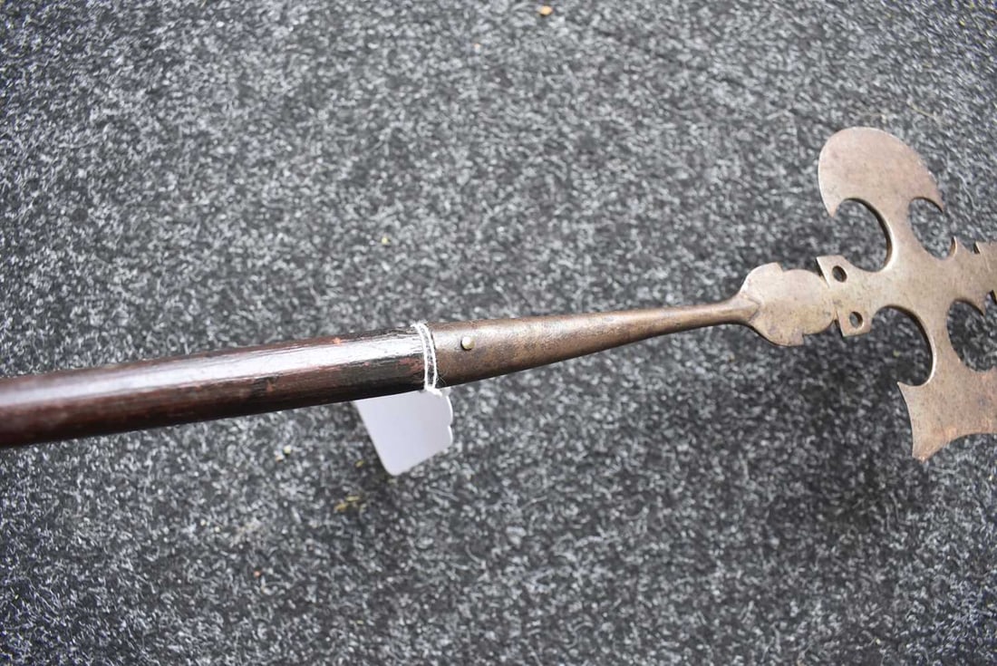 A MINIATURE HALBERD, - 2