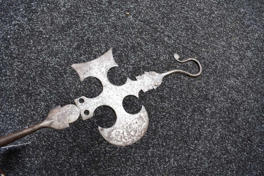 A MINIATURE HALBERD, - 3