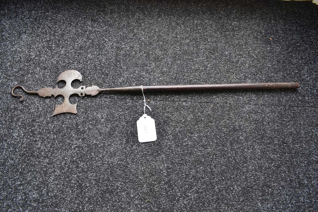 A MINIATURE HALBERD, - 5