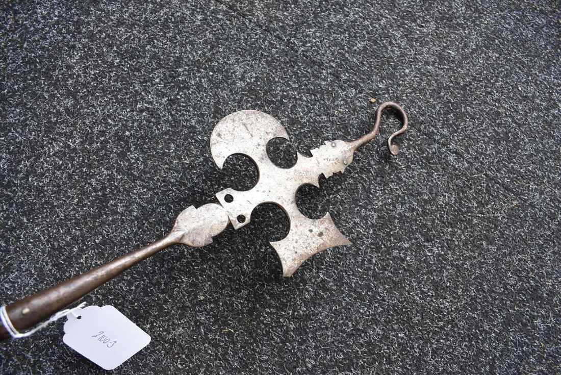 A MINIATURE HALBERD, - 6