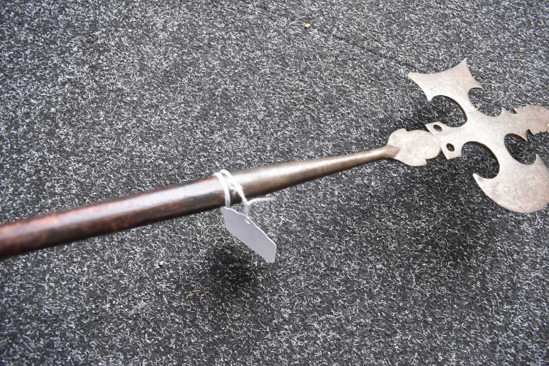 A MINIATURE HALBERD, - 7