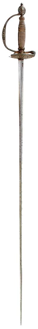 AN 18TH CENTURY FRENCH SILVER HILTED SMALLSWORD, (1 of 16)