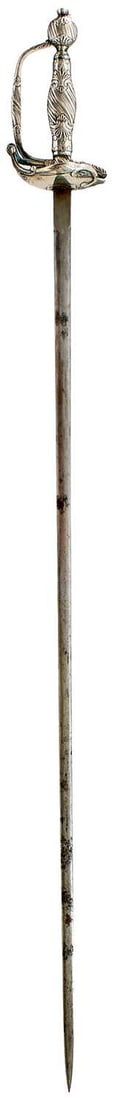 A LATE 18TH CENTURY CONTINENTAL SILVER HILTED SMALLSWORD, (1 of 16)