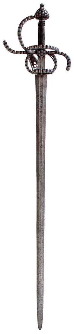 A FINE 17TH CENTURY GERMAN SWORD RAPIER, (1 of 20)