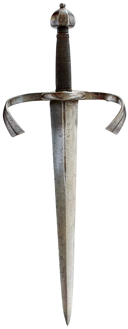 A COMPOSITE SAXON DAGGER IN THE 17TH CENTURY STYLE, (1 of 9)
