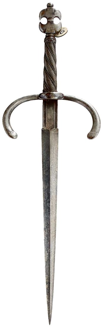A COMPOSITE NORTH EUROPEAN LEFT HAND DAGGER IN THE 17TH CENTURY STYLE, (1 of 7)