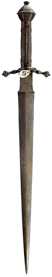 A SAXON DAGGER IN THE LATE 16TH CENTURY STYLE, (1 of 8)