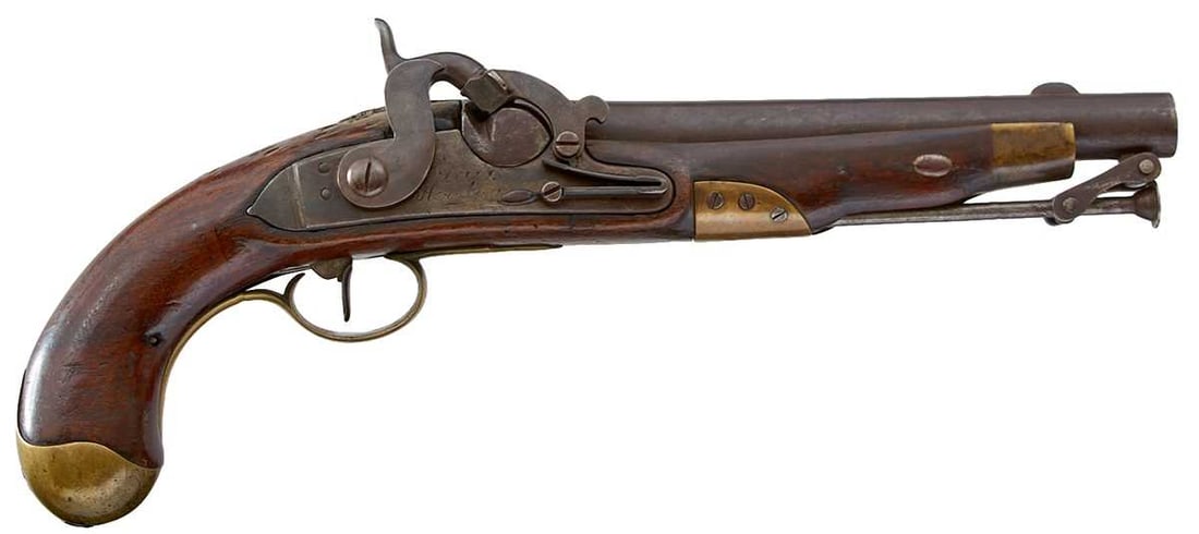 A RARE .650 CALIBRE PERCUSSION HANNOVERIAN MODEL 1815/43 SERVICE PISTOL, (1 of 15)
