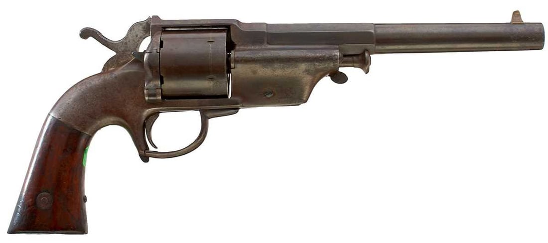 A .44 CALIBRE LIPFIRE SIX-SHOT ALLEN & WHEELOCK ARMY REVOLVER, (1 of 10)