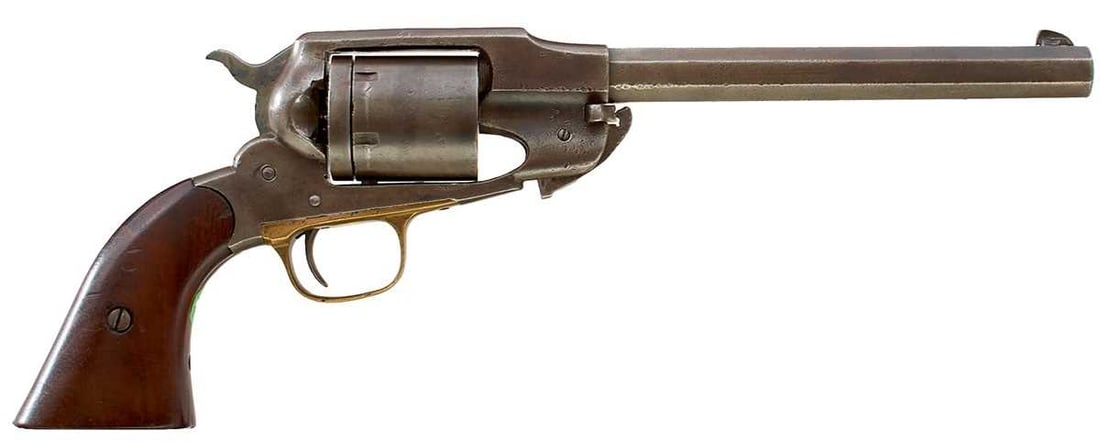 A .44 REMINGTON OBSOLETE CALIBRE SIX-SHOT REMINGTON NEW MODEL ARMY CONVERSION REVOLVER, (1 of 10)