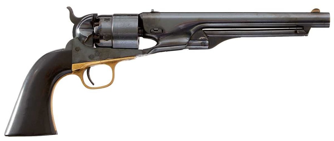 A .44 CALIBRE SIX-SHOT PERCUSSION COLT ARMY REVOLVER, (1 of 17)