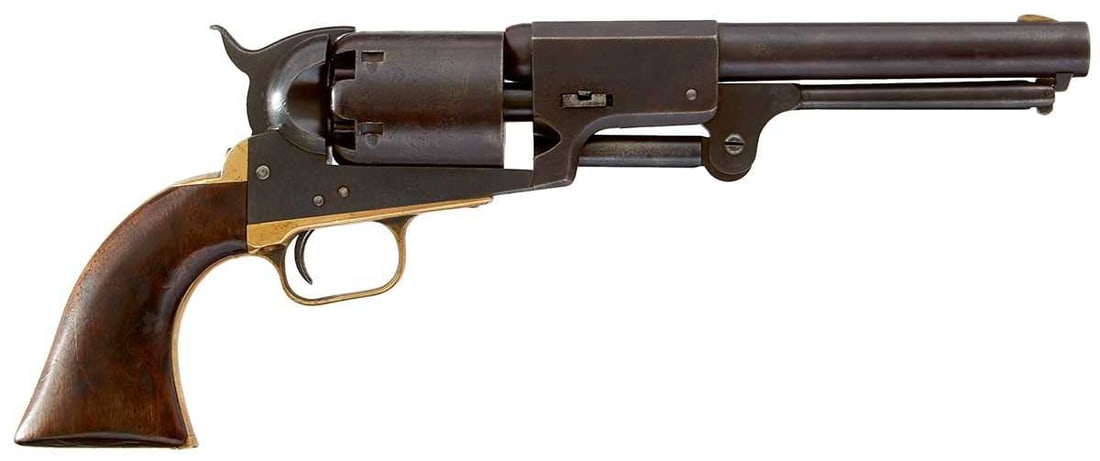 A RARE .44 CALIBRE SIX-SHOT PERCUSSION COLT HARTFORD-LONDON DRAGOON REVOLVER, (1 of 20)