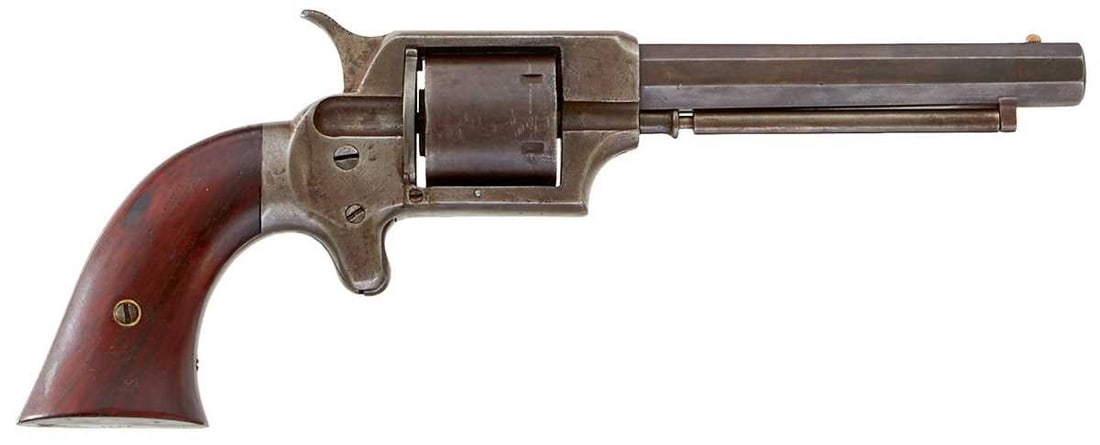 A .32 CALIBRE RIMFIRE ULINGER SIX-SHOT REVOLVER, (1 of 10)