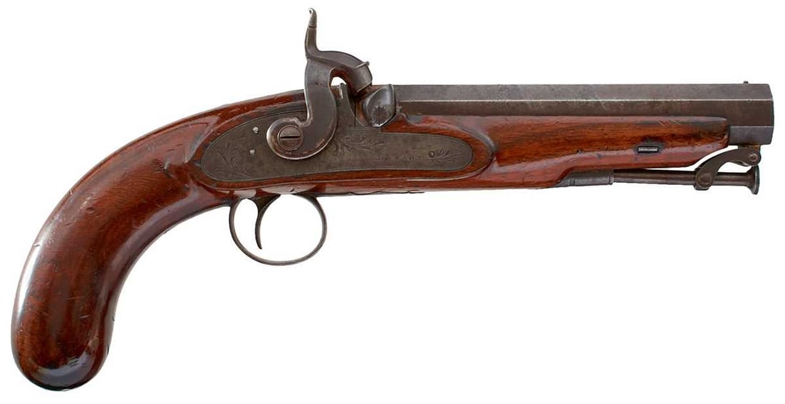 A .650 CALIBRE PERCUSSION OFFICER'S PISTOL, (1 of 13)